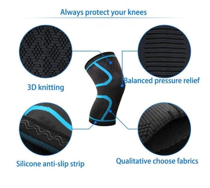 1 Pcs AOLIKES Knee Support Kneebrace Deker Lutut Knee Pad Kneesupport