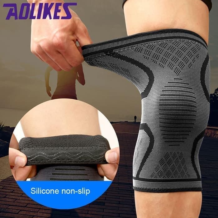 1 Pcs AOLIKES Knee Support Kneebrace Deker Lutut Knee Pad Kneesupport