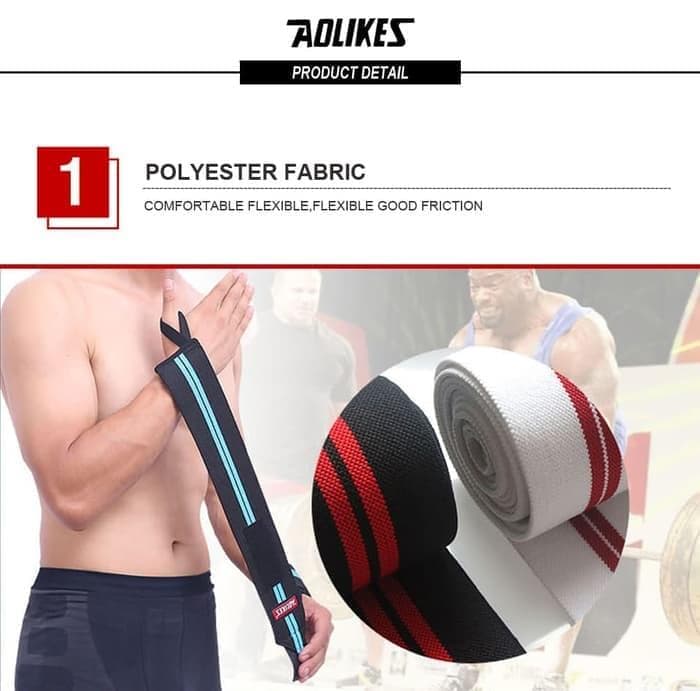 AOLIKES Hand Wrap Strap Weight Lifting Wristband Handwrap Hand Wrist