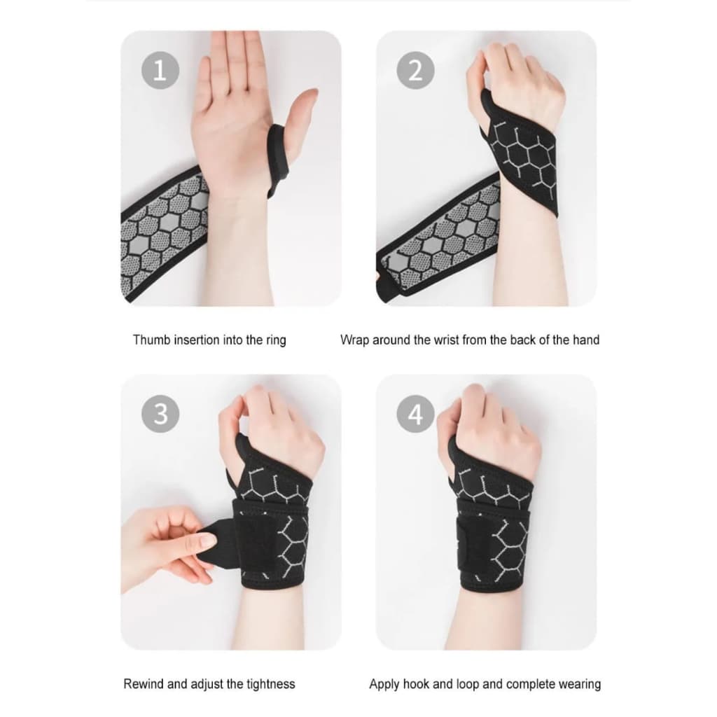 AOLIKES 8001 Pelindung Pergelangan Tangan Hand Wrap Hand Wrist Band - Wristband Handwrap Pelindung Lengan Tangan